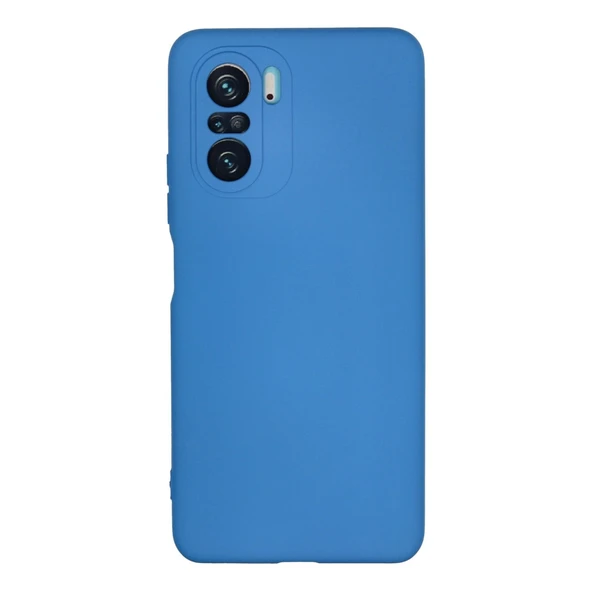 Xiaomi Poco F3 Kılıf Nano İçi Kadife Silikon - Mavi ürün görseli 1