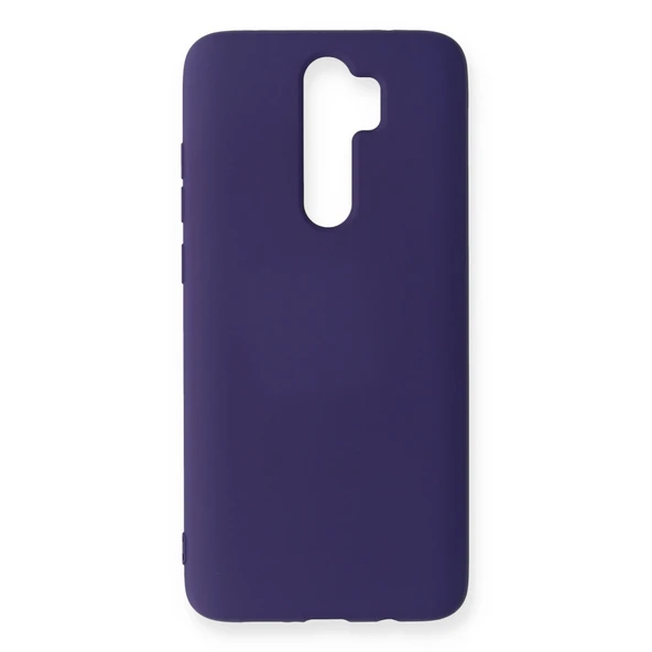 Xiaomi Redmi Note 8 Pro Kılıf Nano İçi Kadife Silikon - Mor ürün görseli 1