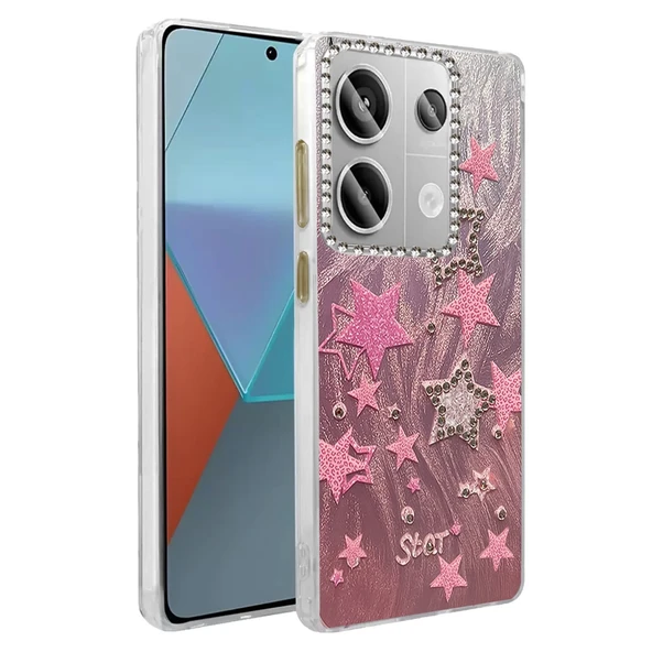 Xiaomi Redmi Note 13 Pro 4g Kılıf Blade Aynalı Desenli Kapak - Desen 7 ürün görseli 1