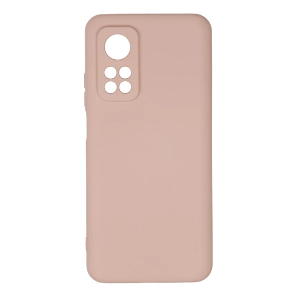 Xiaomi Mi 10t Kılıf Nano İçi Kadife Silikon - Pudra ürün görseli 1