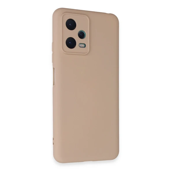 Xiaomi Redmi Note 12 5g Kılıf Nano İçi Kadife Silikon - Pudra ürün görseli 1