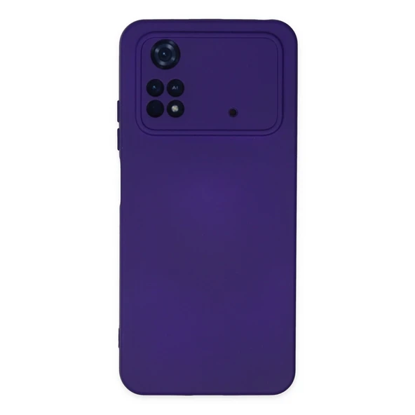 Xiaomi Poco M4 Pro 4g Kılıf Nano İçi Kadife Silikon - Mor ürün görseli 1