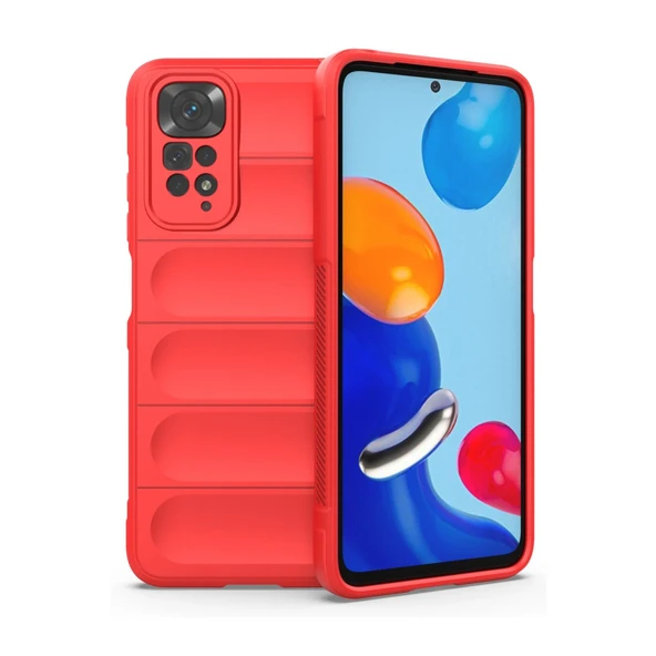 Xiaomi Redmi Note 11 Kılıf Optimum Silikon - Kırmızı ürün görseli 1