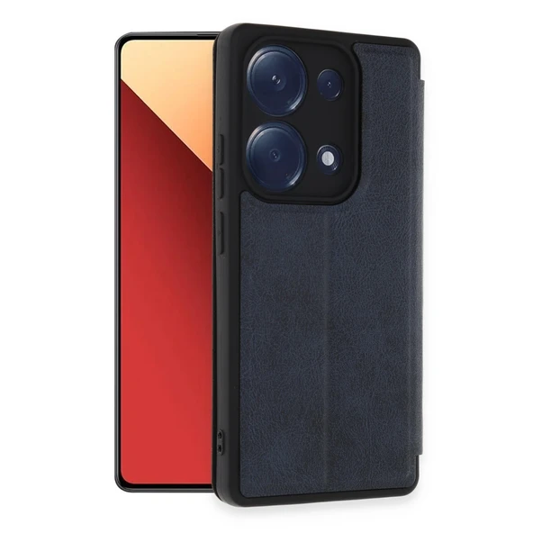 Xiaomi Redmi Note 13 Pro 4g Kılıf Flip Cover - Lacivert ürün görseli 1