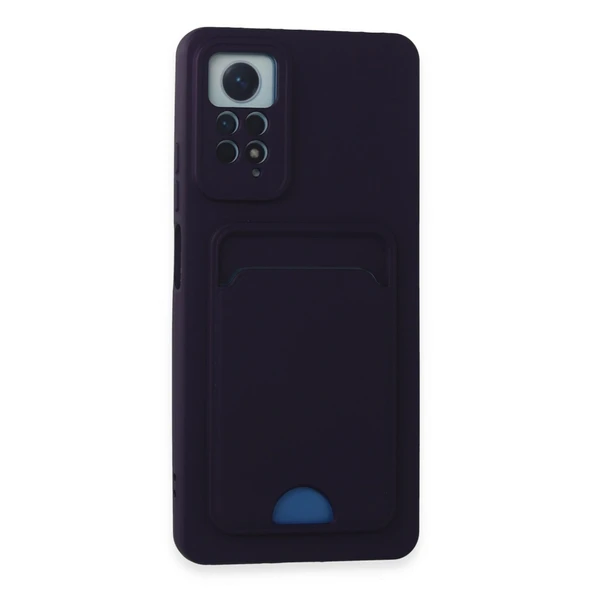 Xiaomi Redmi Note 11 Pro Kılıf Kelvin Kartvizitli Silikon - Derin Mor ürün görseli 1