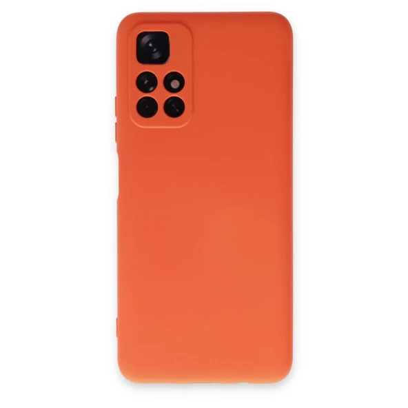 Xiaomi Redmi Note 11t Kılıf Nano İçi Kadife Silikon - Turuncu ürün görseli 1