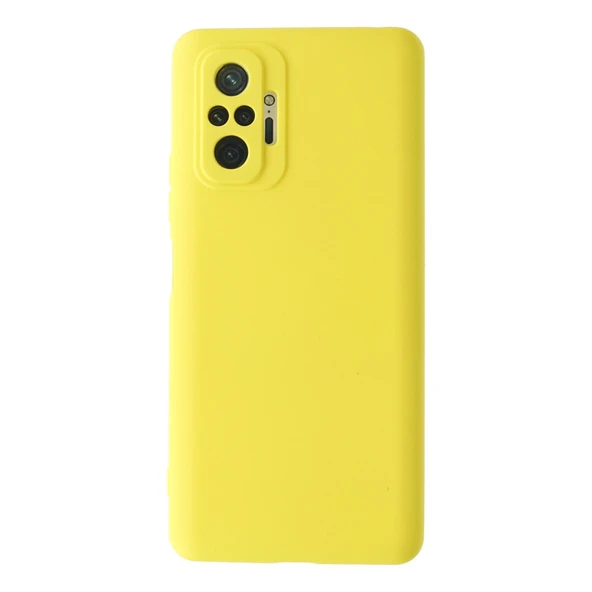 Xiaomi Redmi Note 10 Pro Kılıf Nano İçi Kadife Silikon - Sarı ürün görseli 1