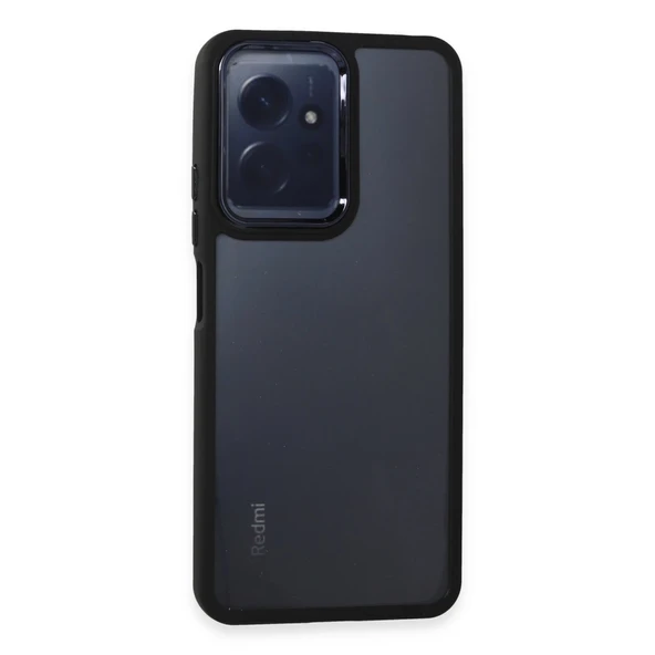 Xiaomi Redmi Note 12 4g Kılıf Dora Kapak - Siyah ürün görseli 1