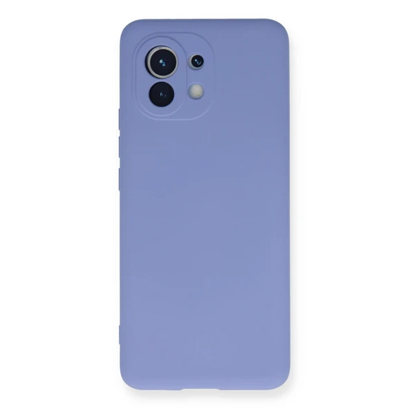 Xiaomi Mi 11 Kılıf Nano İçi Kadife Silikon - Lila ürün görseli 1
