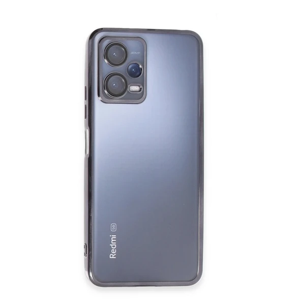 Xiaomi Redmi Note 12 Pro 5g Kılıf Kamera Korumalı Lensli Silikon - Siyah ürün görseli 1
