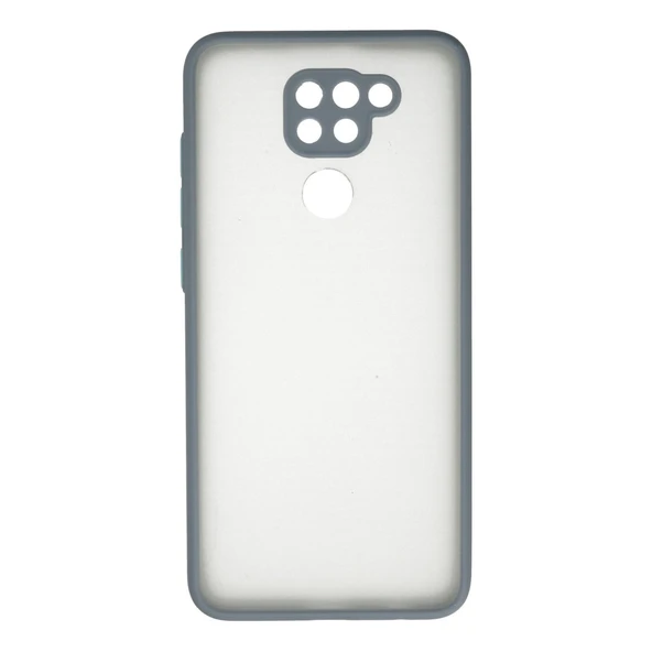 Xiaomi Redmi Note 9 Kılıf Montreal Silikon Kapak - Gri ürün görseli 1