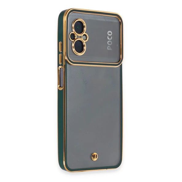 Xiaomi Poco M5 Kılıf Liva Lens Silikon - Yeşil ürün görseli 1