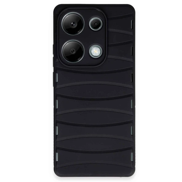 Xiaomi Redmi Note 13 Pro 4g Kılıf Bibercas Silikon Kapak - Siyah ürün görseli 1