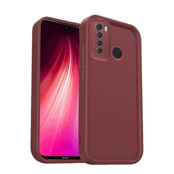 Xiaomi Redmi Note 8 Kılıf Viera Silikon - Bordo ürün görseli 1