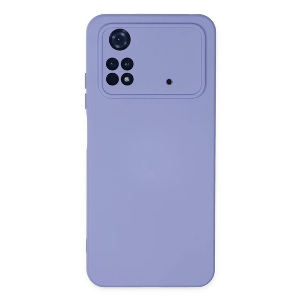 Xiaomi Poco M4 Pro 4g Kılıf Nano İçi Kadife Silikon - Lila ürün görseli 1