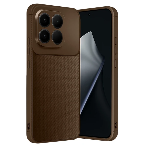 Xiaomi Mi 15t Auto Focus Karbon Kapak - Kahverengi ürün görseli 1