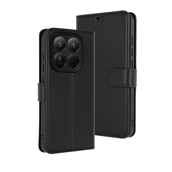 Xiaomi Mi 15t Trend S Plus Kapaklı Kılıf - Siyah ürün görseli 1