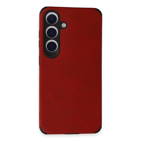 Samsung Galaxy S24 Kılıf Loop Deri Silikon - Kırmızı ürün görseli 1