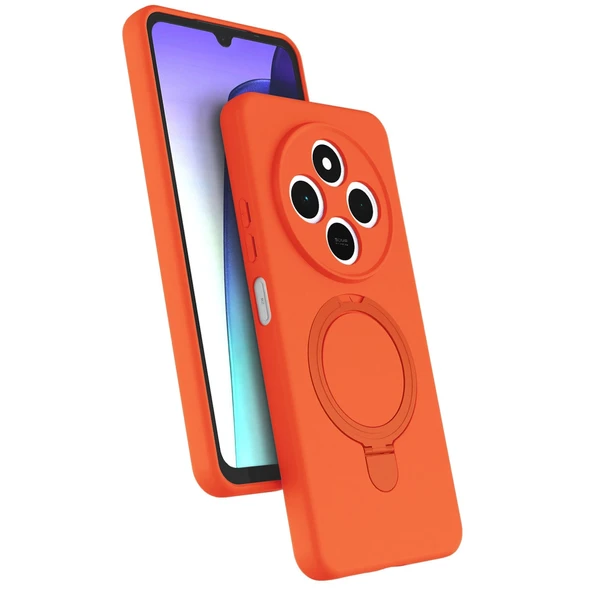 Xiaomi Redmi 14c Regal Magsafe Standlı Kapak - Turuncu ürün görseli 1