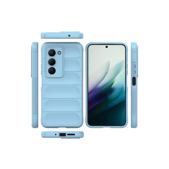 Xiaomi Redmi 15 4g Optimum Silikon - Sky Blue - Resim 2