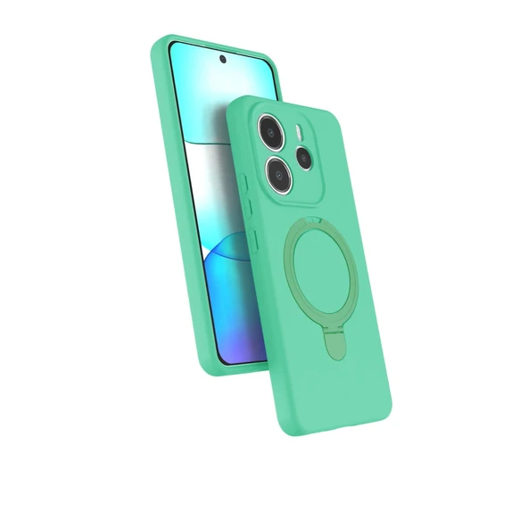 Xiaomi Redmi Note 14 4g Regal Magsafe Standlı Kapak - Yeşil ürün görseli 1