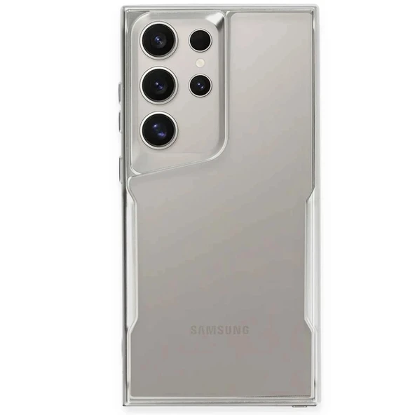 Samsung Galaxy S25 Ultra Kılıf Boyi Silikon Kapak - Gümüş ürün görseli 1