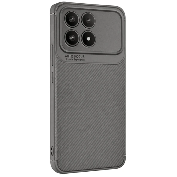 Xiaomi Poco F8 Pro Auto Focus Karbon Kapak - Gri ürün görseli 1