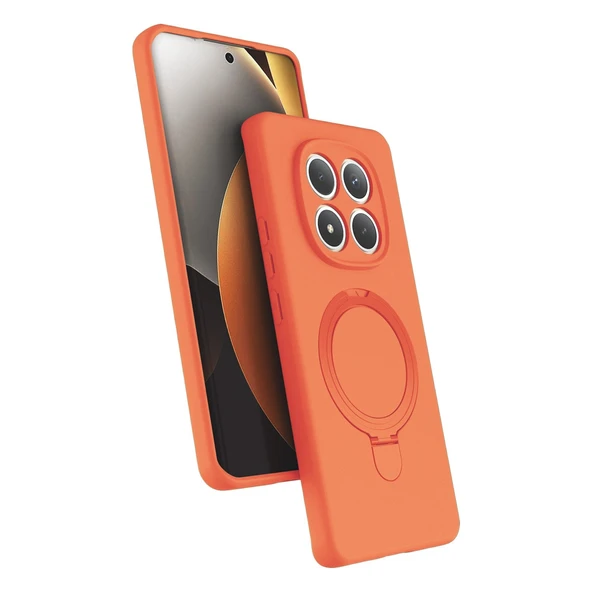Xiaomi Redmi Note 15 Pro 4g Regal Magsafe Standlı Kapak - Turuncu ürün görseli 1