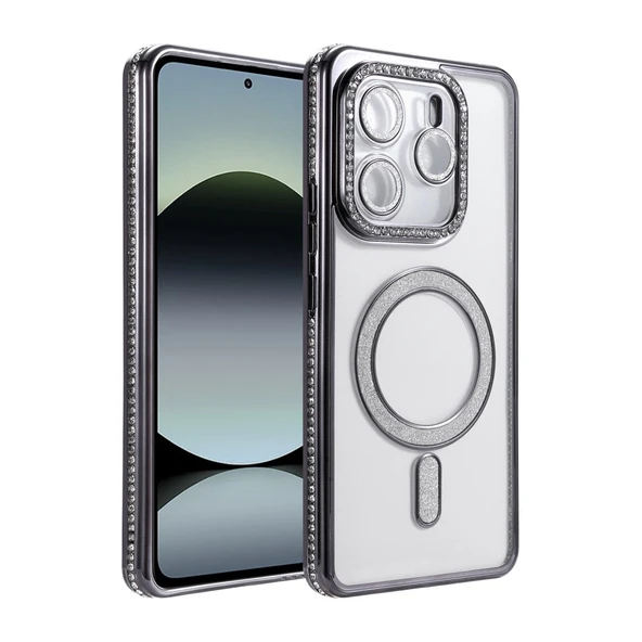 Xiaomi Redmi Note 14 4g Joke Simli Magneticsafe Kılıf - Siyah ürün görseli 1