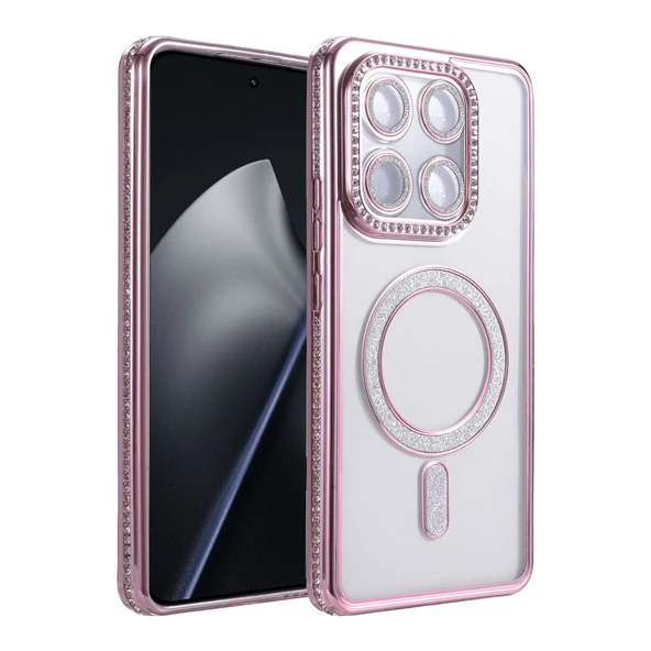 Xiaomi Mi 15t Pro Joke Simli Magneticsafe Kılıf - Pembe ürün görseli 1