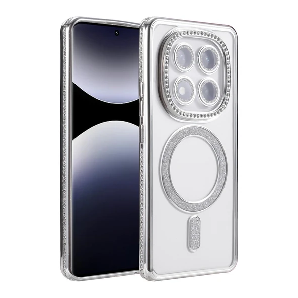 Xiaomi Redmi Note 14 Pro 5g Joke Simli Magneticsafe Kılıf - Gümüş ürün görseli 1