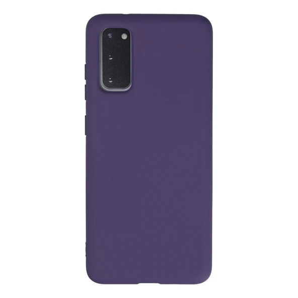 Samsung Galaxy S20 Kılıf Nano İçi Kadife Silikon - Mor ürün görseli 1