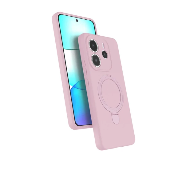 Xiaomi Redmi Note 14 4g Regal Magsafe Standlı Kapak - Açık Pembe ürün görseli 1