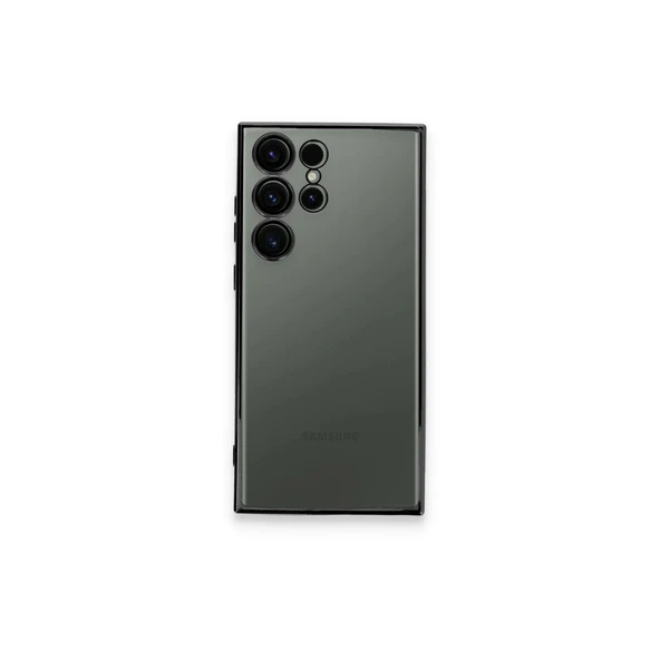 Samsung Galaxy S24 Ultra Kılıf Kamera Korumalı Lensli Silikon - Yeşil ürün görseli 1