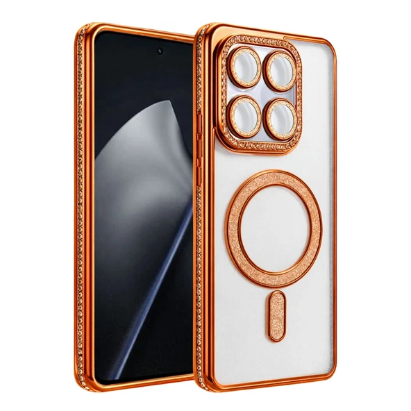 Xiaomi Mi 15t Pro Joke Simli Magneticsafe Kılıf - Turuncu ürün görseli 1