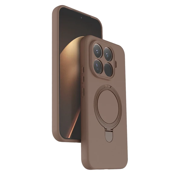 Xiaomi Mi 15t Pro Regal Magsafe Standlı Kapak - Çöl Titanyum ürün görseli 1