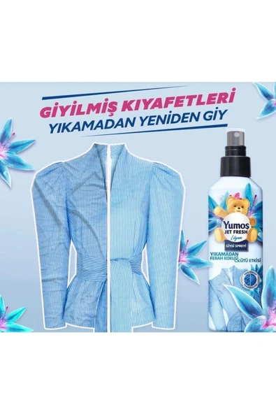 Jet Fresh Giysi Spreyi Lilyum 200 Ml - Resim 3