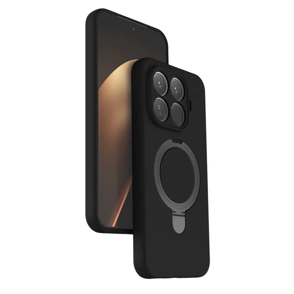 Xiaomi Mi 15t Pro Regal Magsafe Standlı Kapak - Siyah ürün görseli 1
