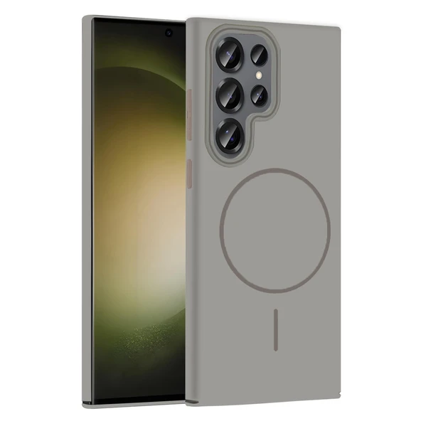 Samsung Galaxy S23 Ultra Broş Magsafe Kapak - Titan Gri ürün görseli 1