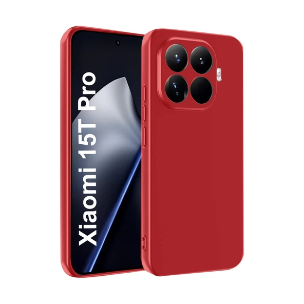 Xiaomi Mi 15t Pro First Silikon - Kırmızı ürün görseli 1