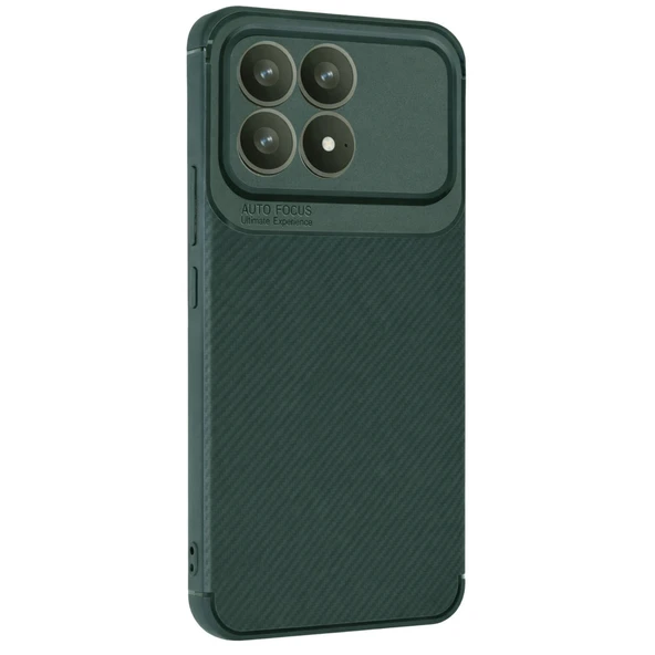 Xiaomi Poco F8 Pro Auto Focus Karbon Kapak - Koyu Yeşil ürün görseli 1