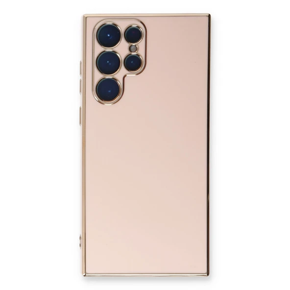 Samsung Galaxy S22 Ultra Kılıf Volet Silikon - Pembe ürün görseli 1