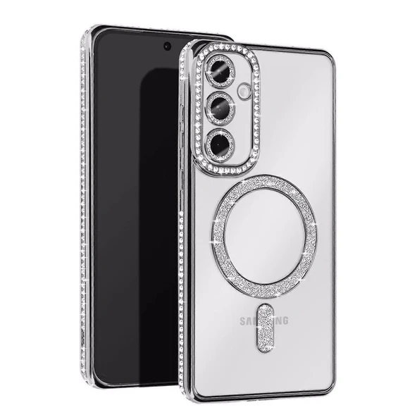 Samsung Galaxy S25 Edge Joke Simli Magneticsafe Kılıf - Gümüş ürün görseli 1