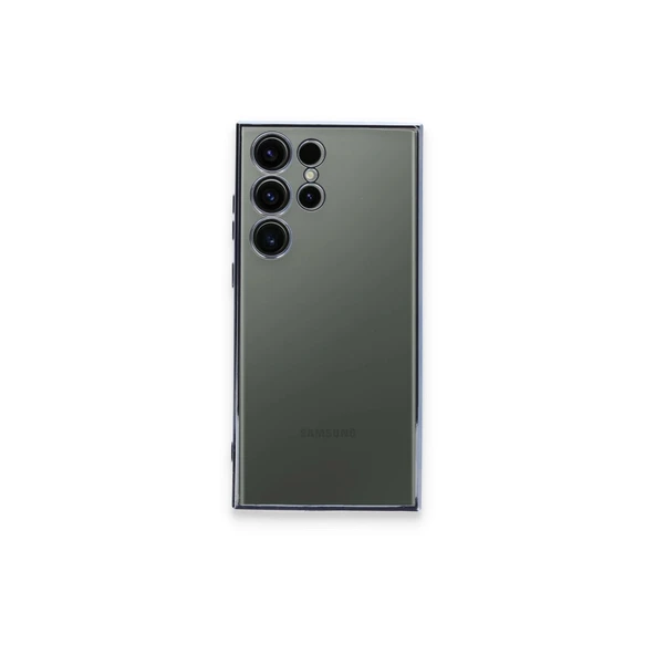 Samsung Galaxy S23 Ultra Kılıf Kamera Korumalı Lensli Silikon - Açık Mavi ürün görseli 1