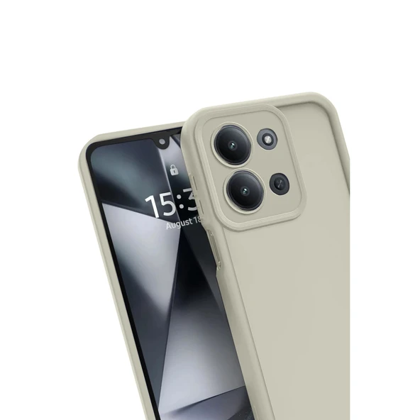 Xiaomi Redmi 15c 4g Viera Silikon - Krem - Resim 3