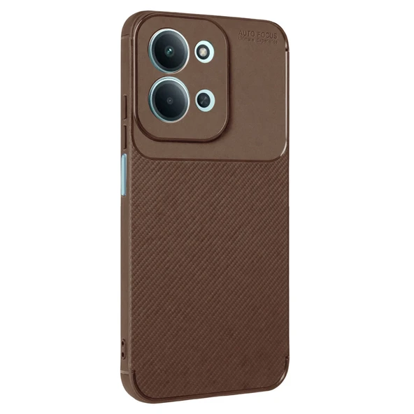 Xiaomi Redmi 15c 5g Auto Focus Karbon Kapak - Kahverengi ürün görseli 1