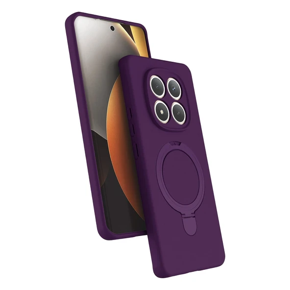 Xiaomi Redmi Note 15 Pro 5g Regal Magsafe Standlı Kapak - Derin Mor ürün görseli 1