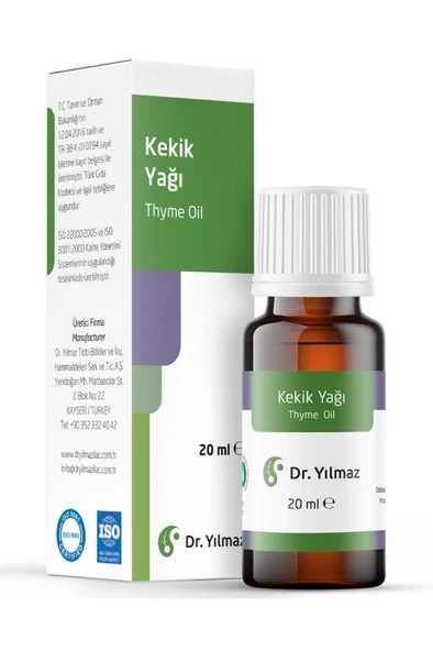 Dr. Yılmaz Kekik Yağı 20 ml ürün görseli 1