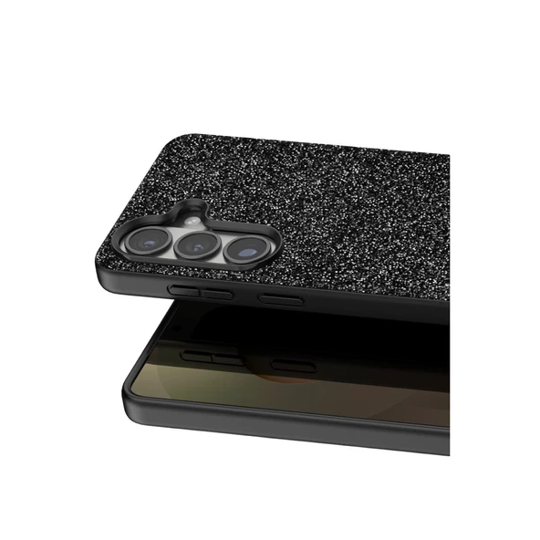 Samsung Galaxy S26 Plus Bright Simli Kapak - Siyah - Resim 2