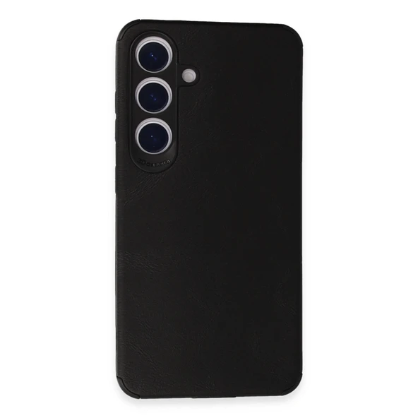 Samsung Galaxy S24 Kılıf Loop Deri Silikon - Siyah ürün görseli 1